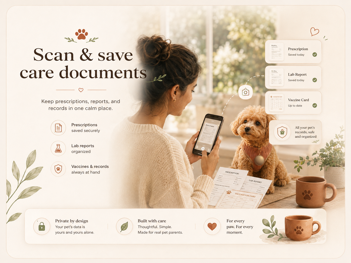 Scanning a prescription document into mittiPaw